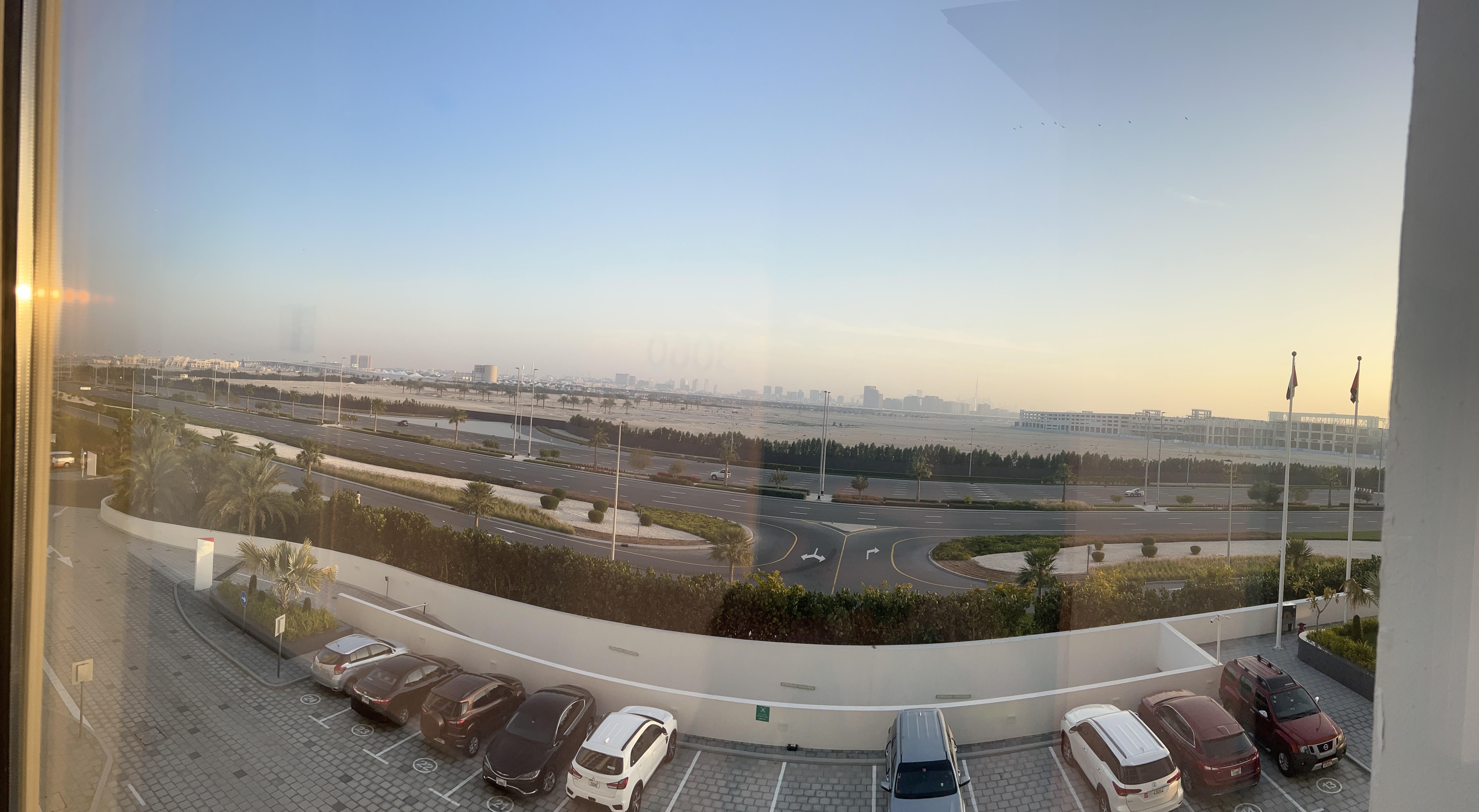 Vista dall’uscita della camera