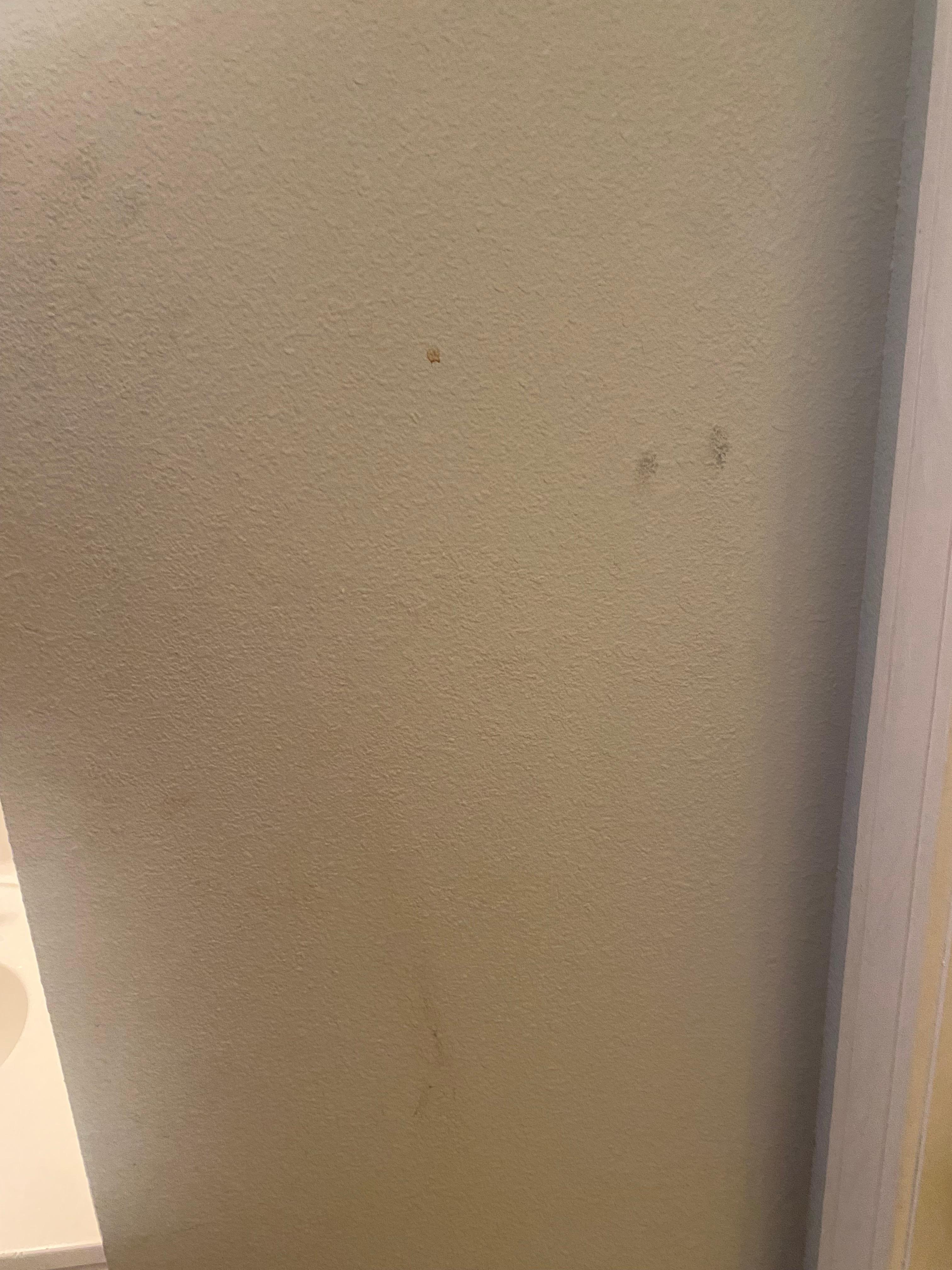 Wall next to bathroom