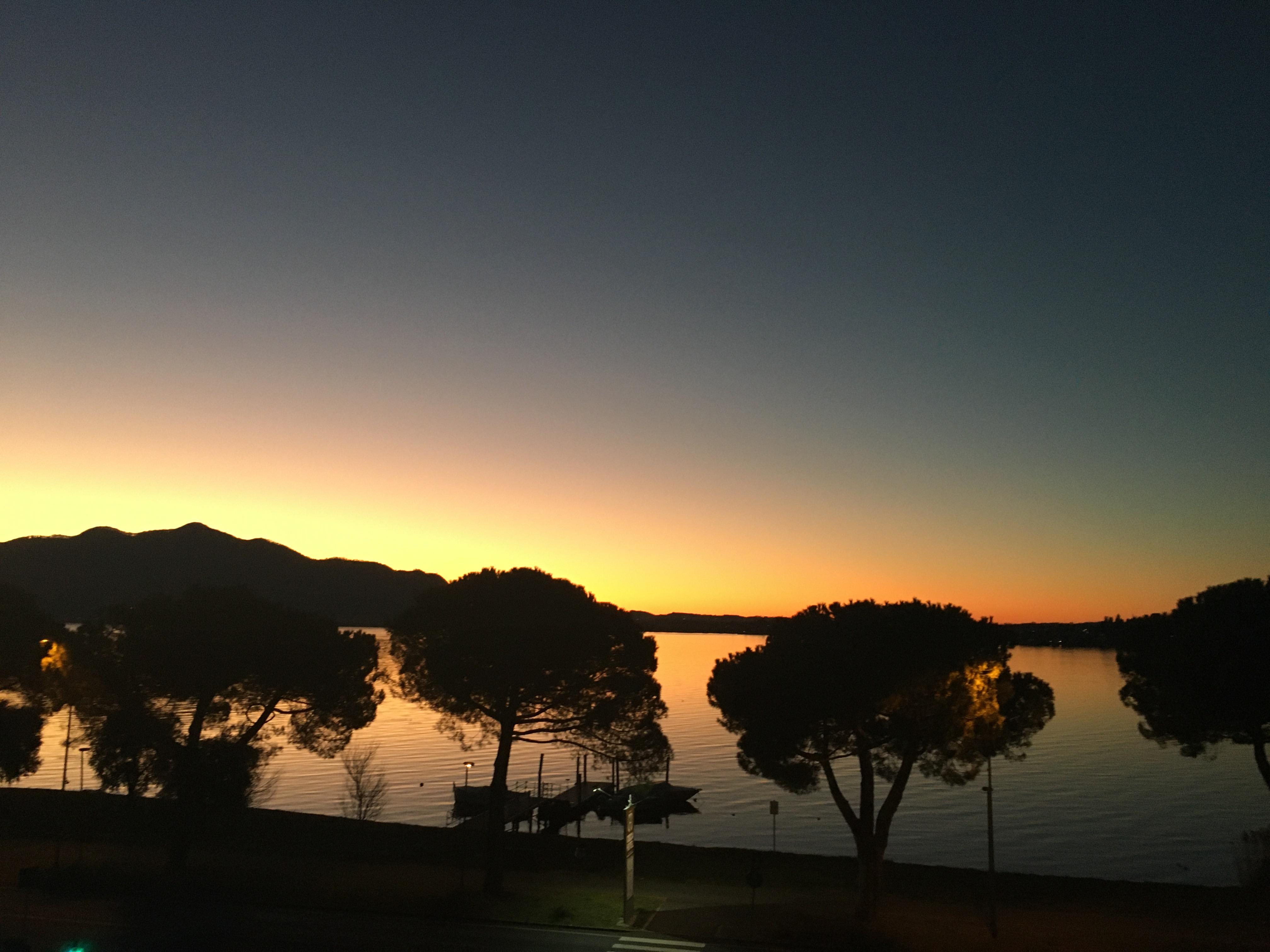 Sunrise on Lake Iseo