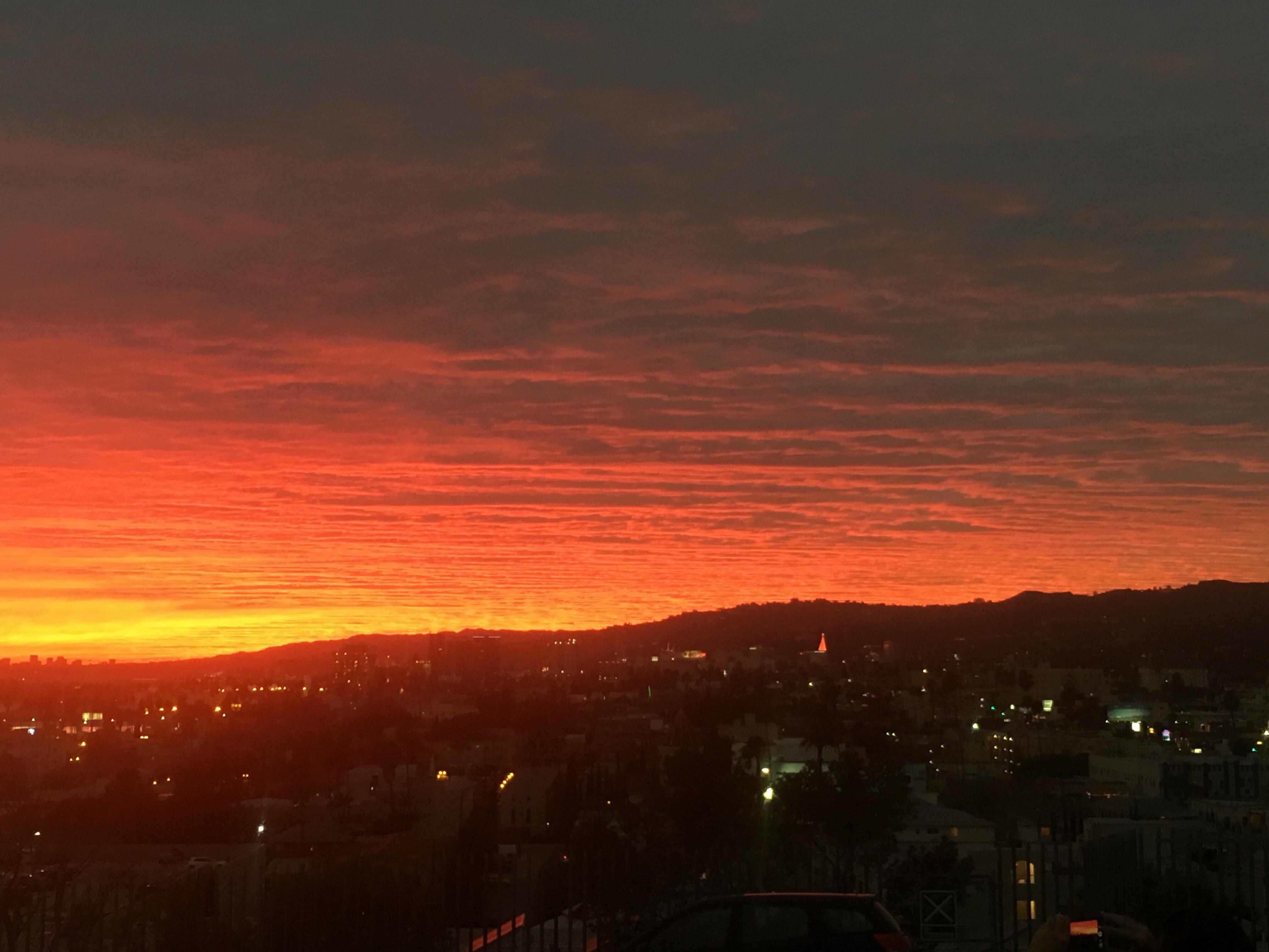 Sunset, Barnsdall Park