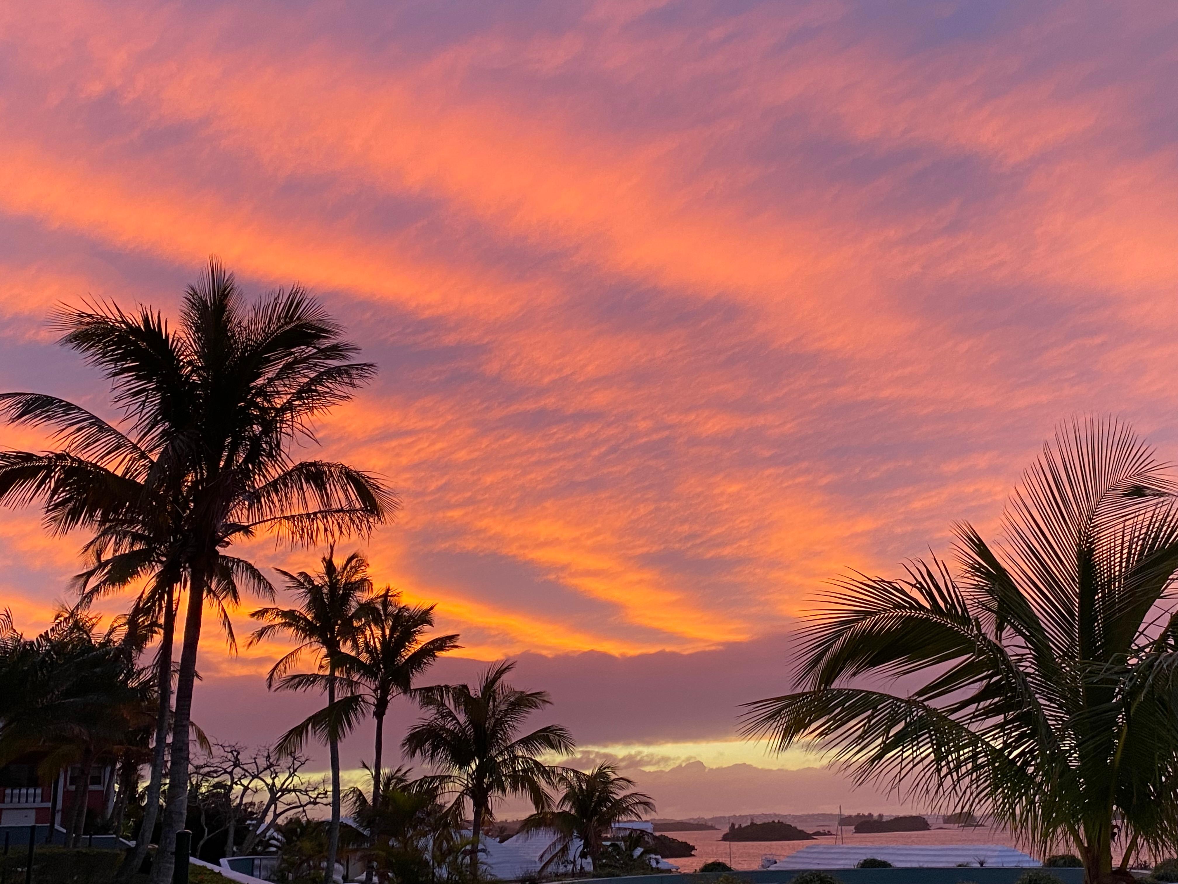 A sunset in Bermuda