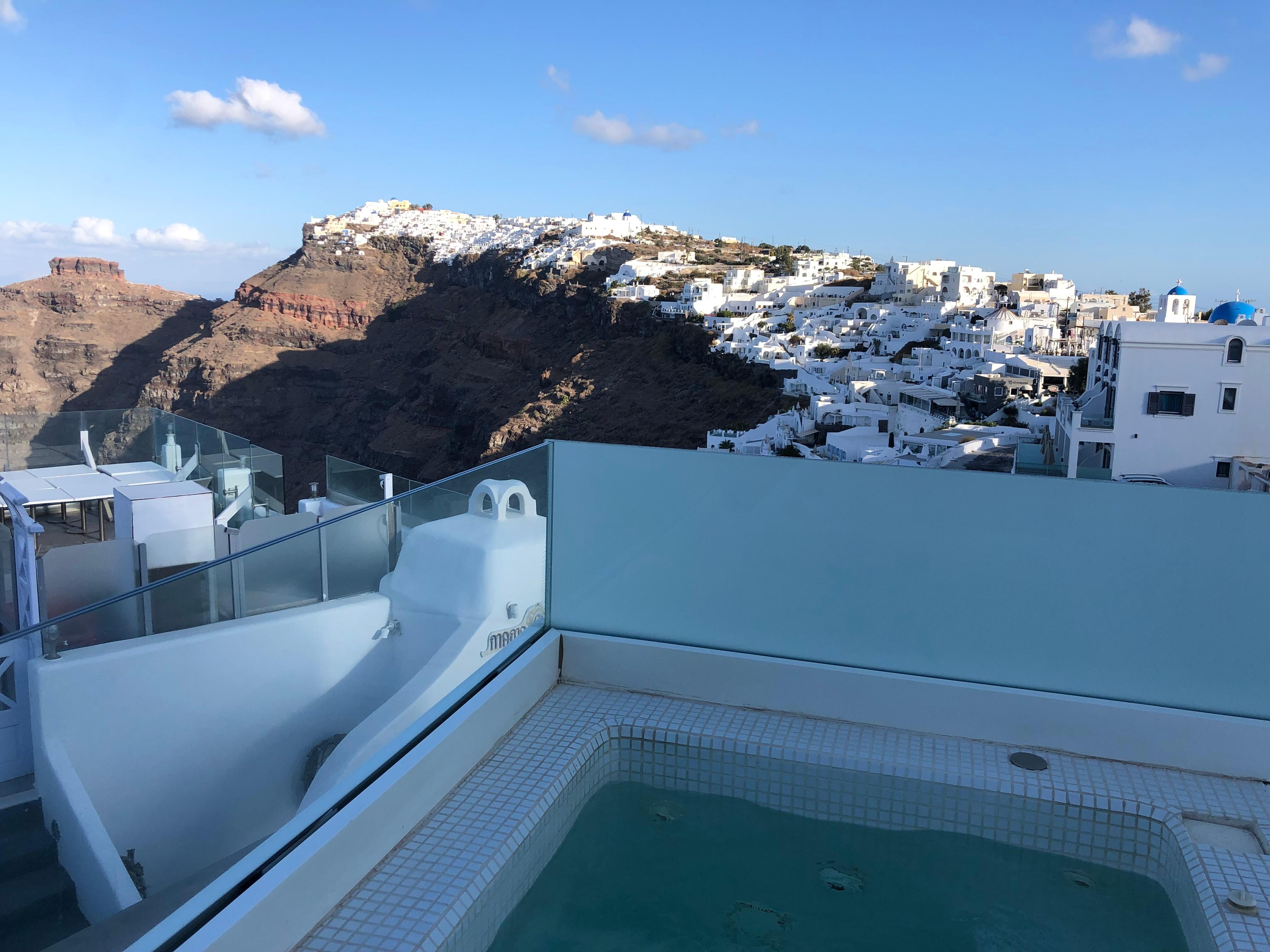 Private hot tub