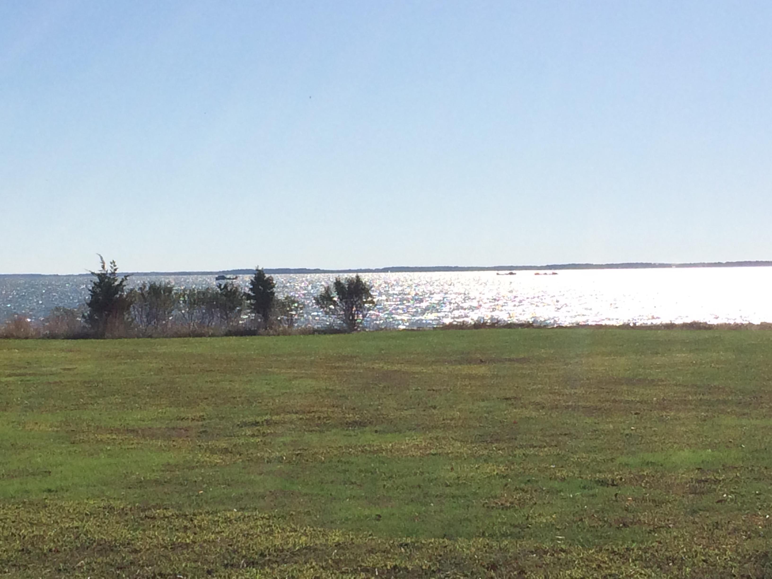 The view from the yard onto Chesapeake Bay.