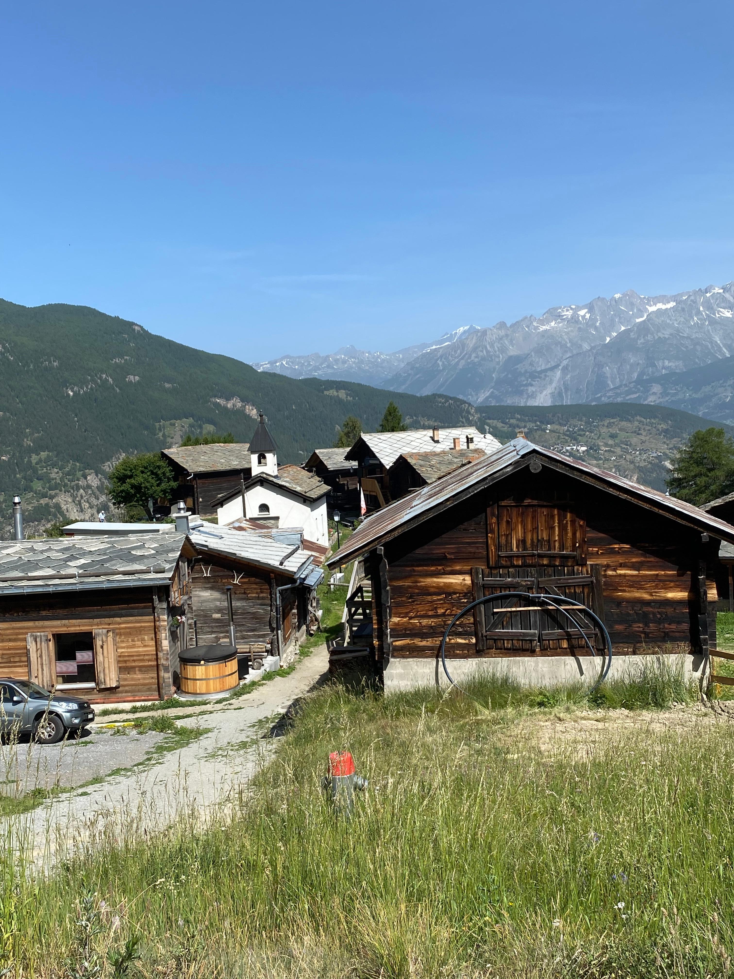 View of the hamlet from the road