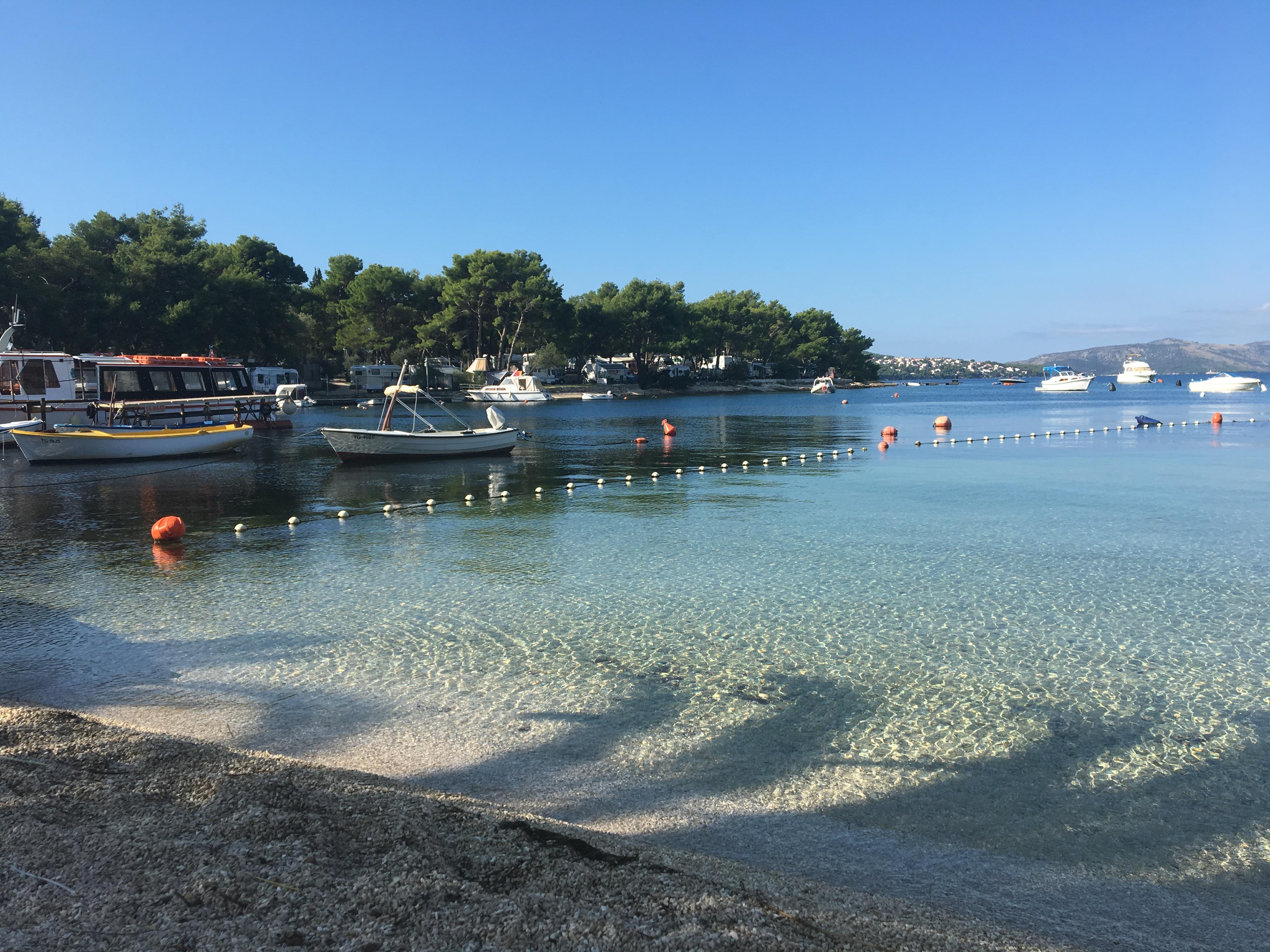 Small cove near local shops where you can catch the water taxi