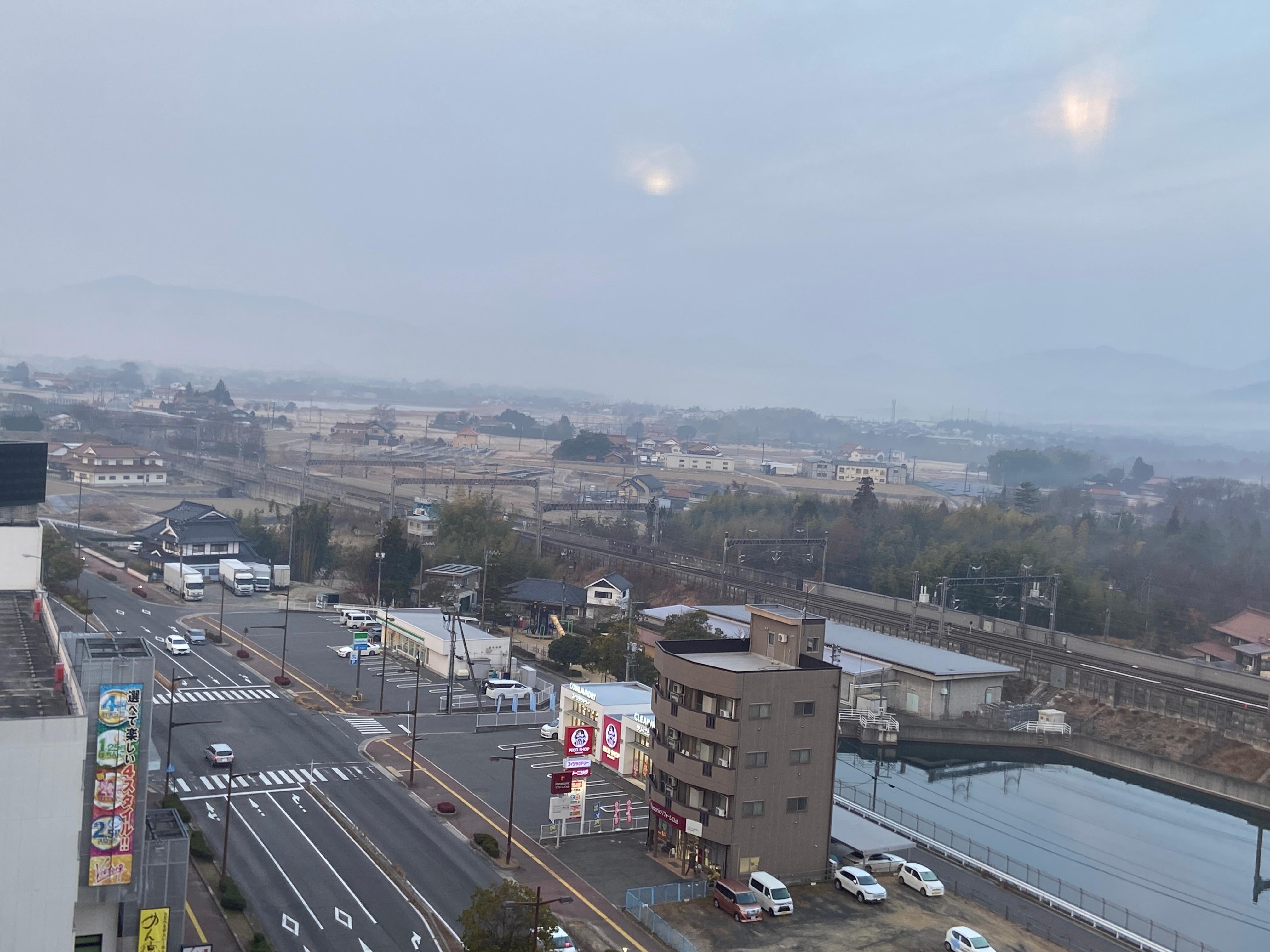 朝の目覚めの景色は日の出前だった