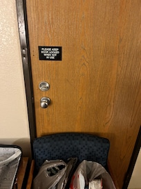 No chain or anything to separate and secure from joining room