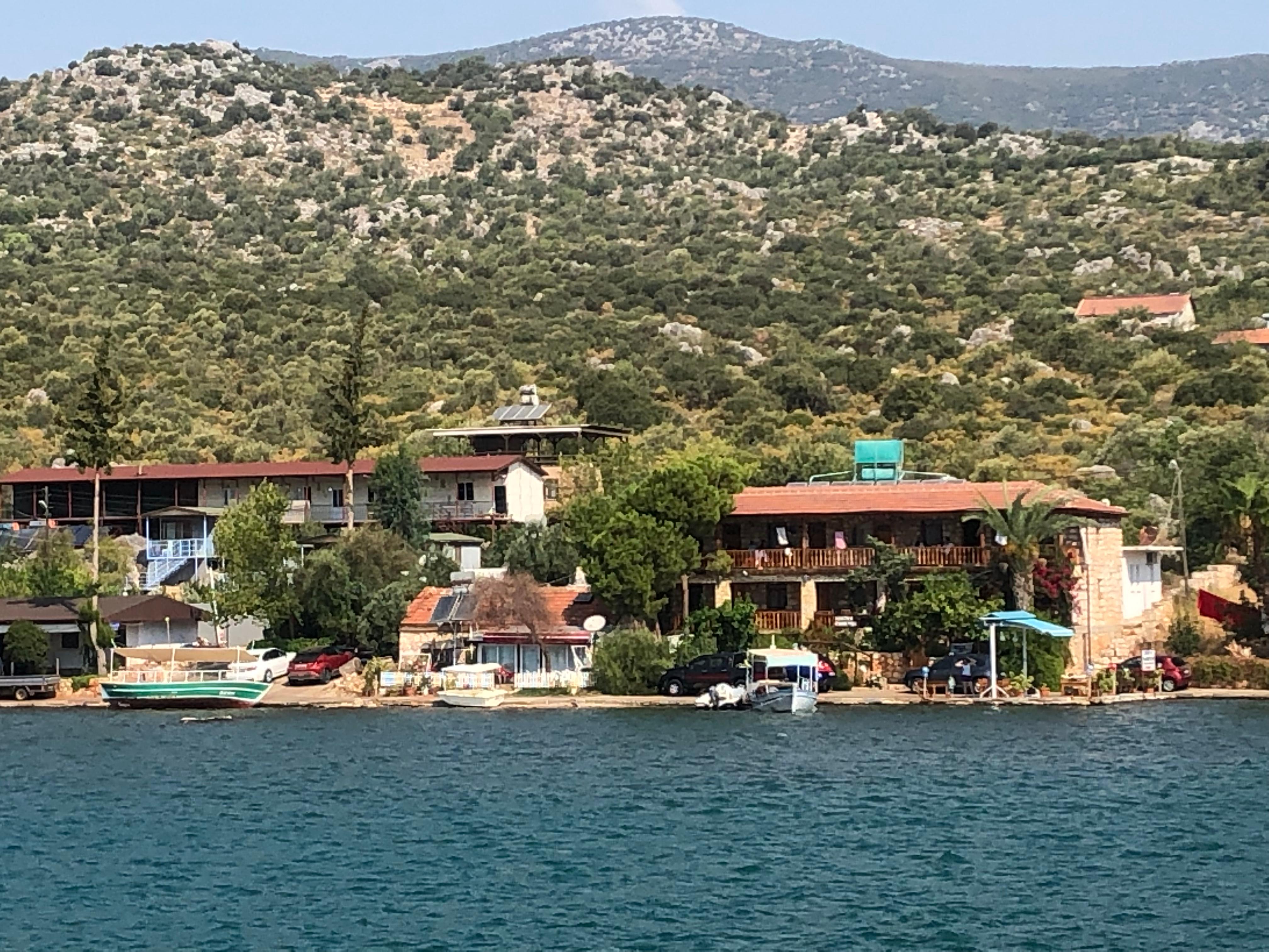 Kekova pension set fra havet