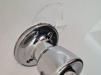 Cracked and loose door handles