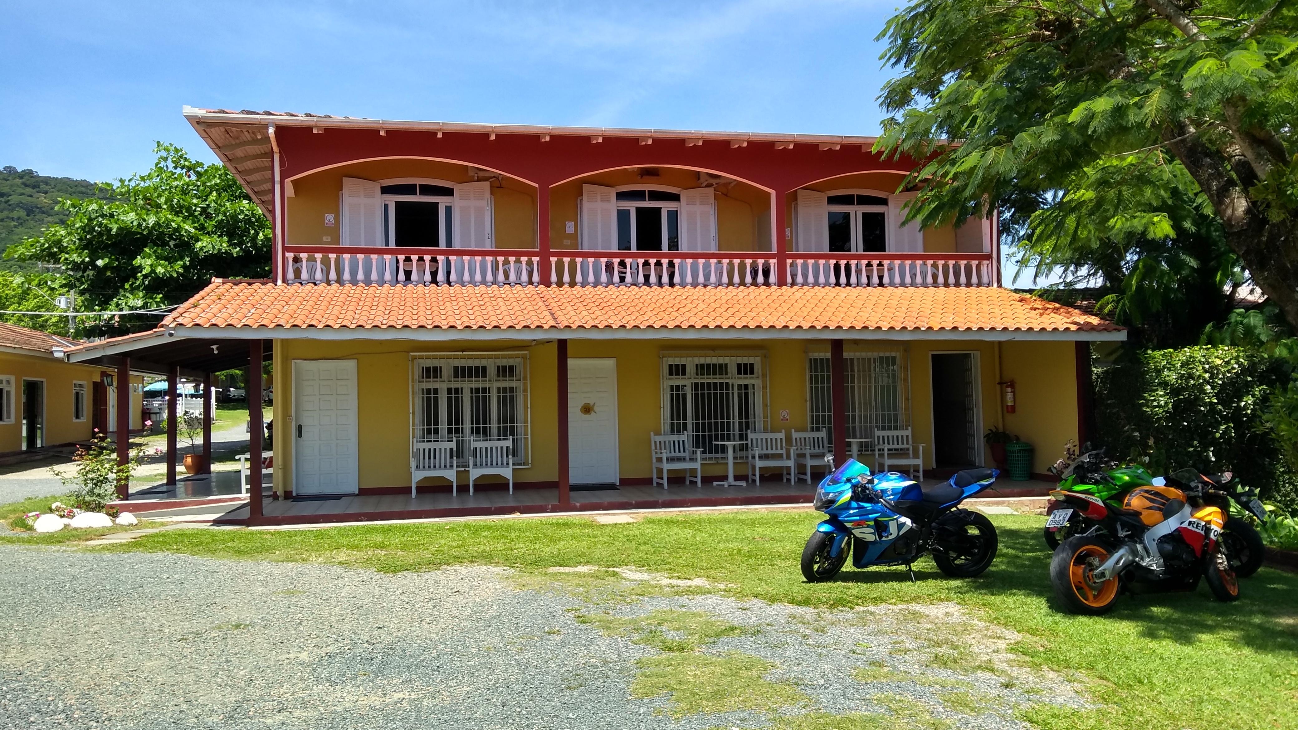 Vista desde a frente da Pousada.