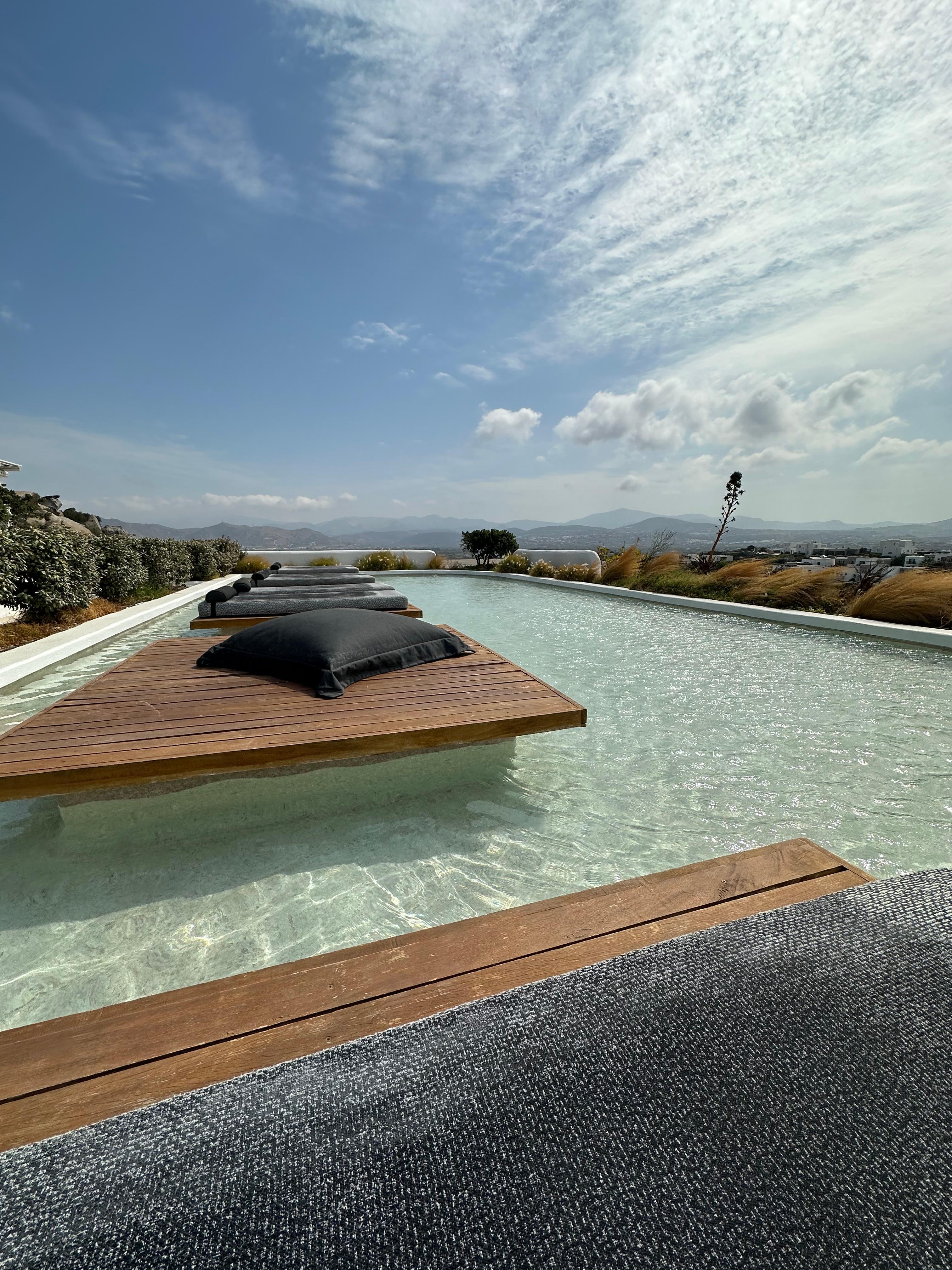 Roof top dip pool 
Naxian utopia 