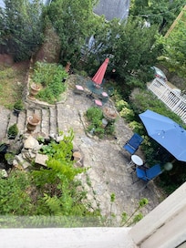 From
My room view of patio which I liked