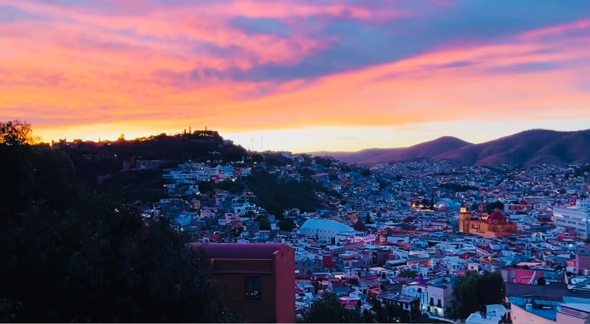 Sunset from terrace