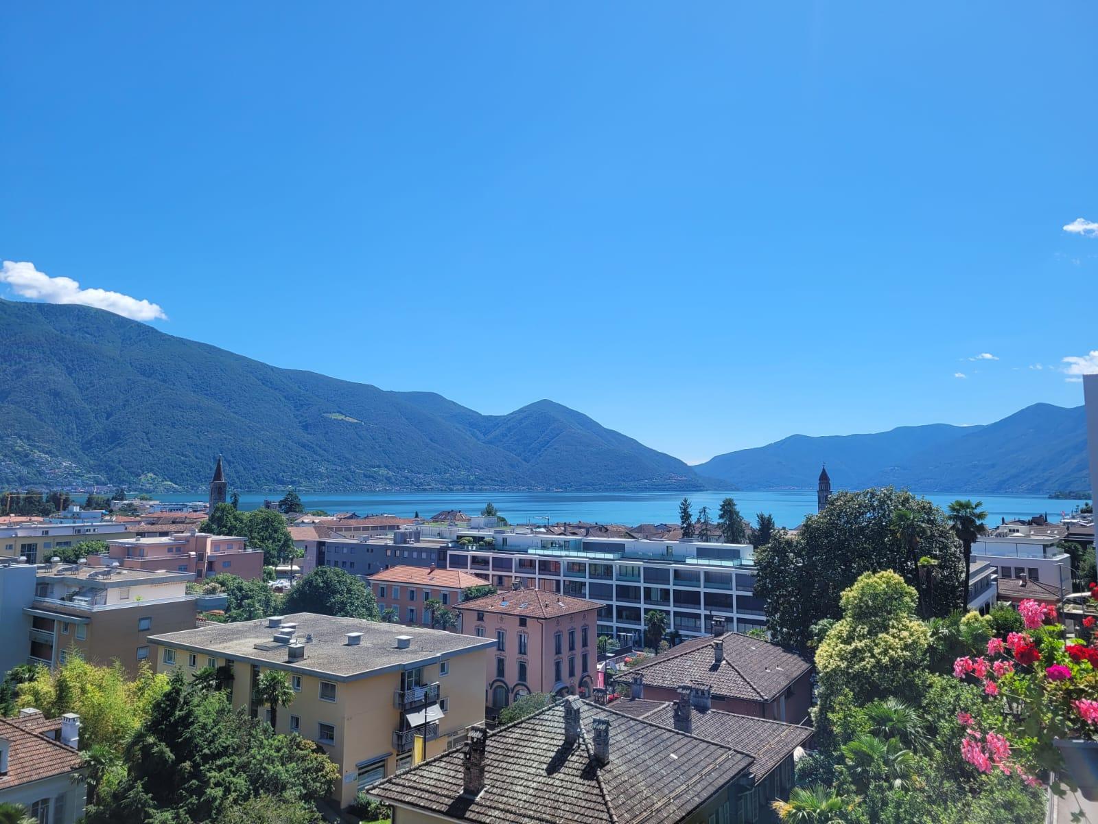 Aussicht auf Ascona vom Hotelzimmer