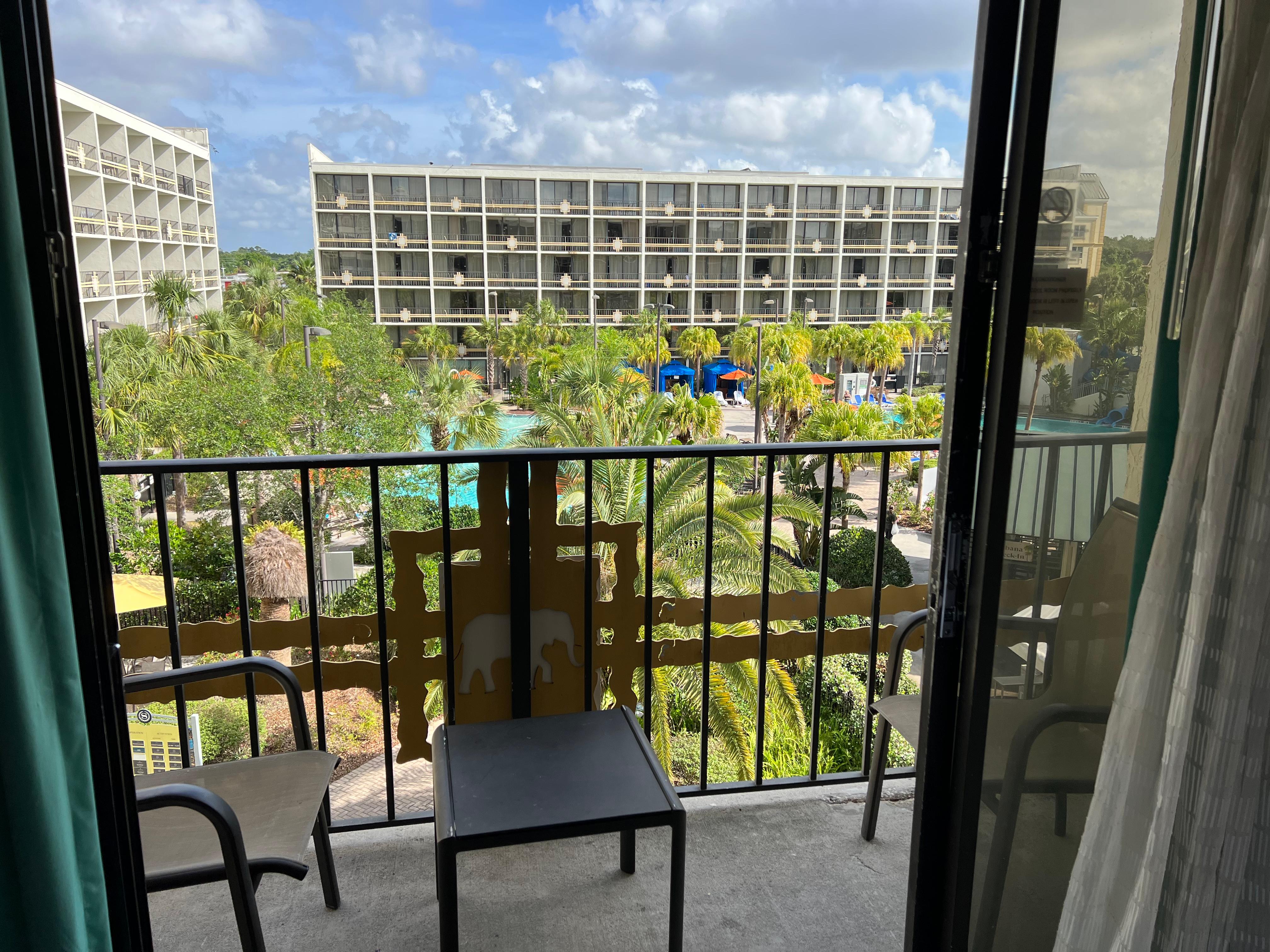Courtyard from my room on the 4th floor. 