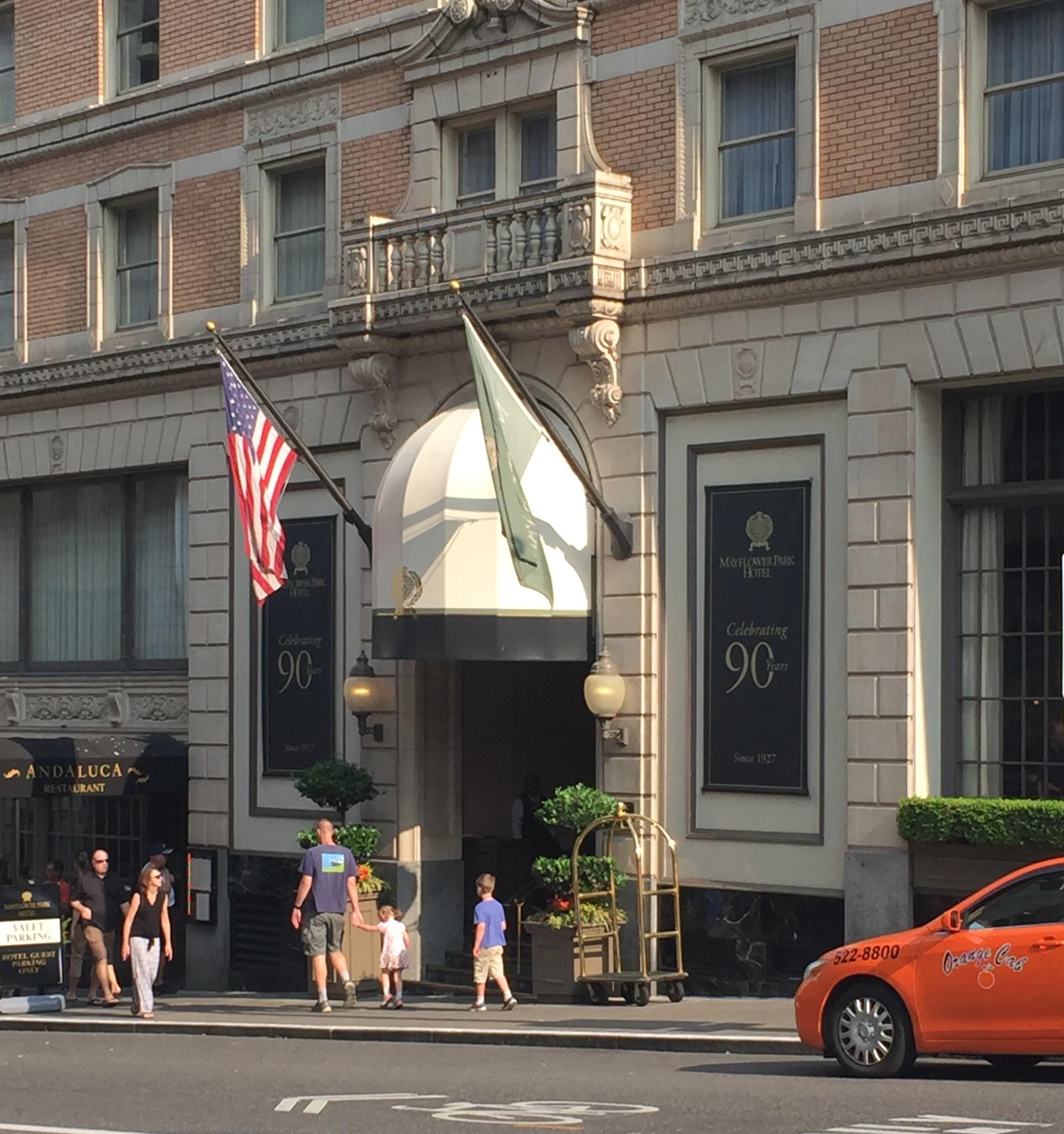 Mayflower Park Hotel Entrance
