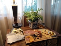 Charcuterie board from the tasting room