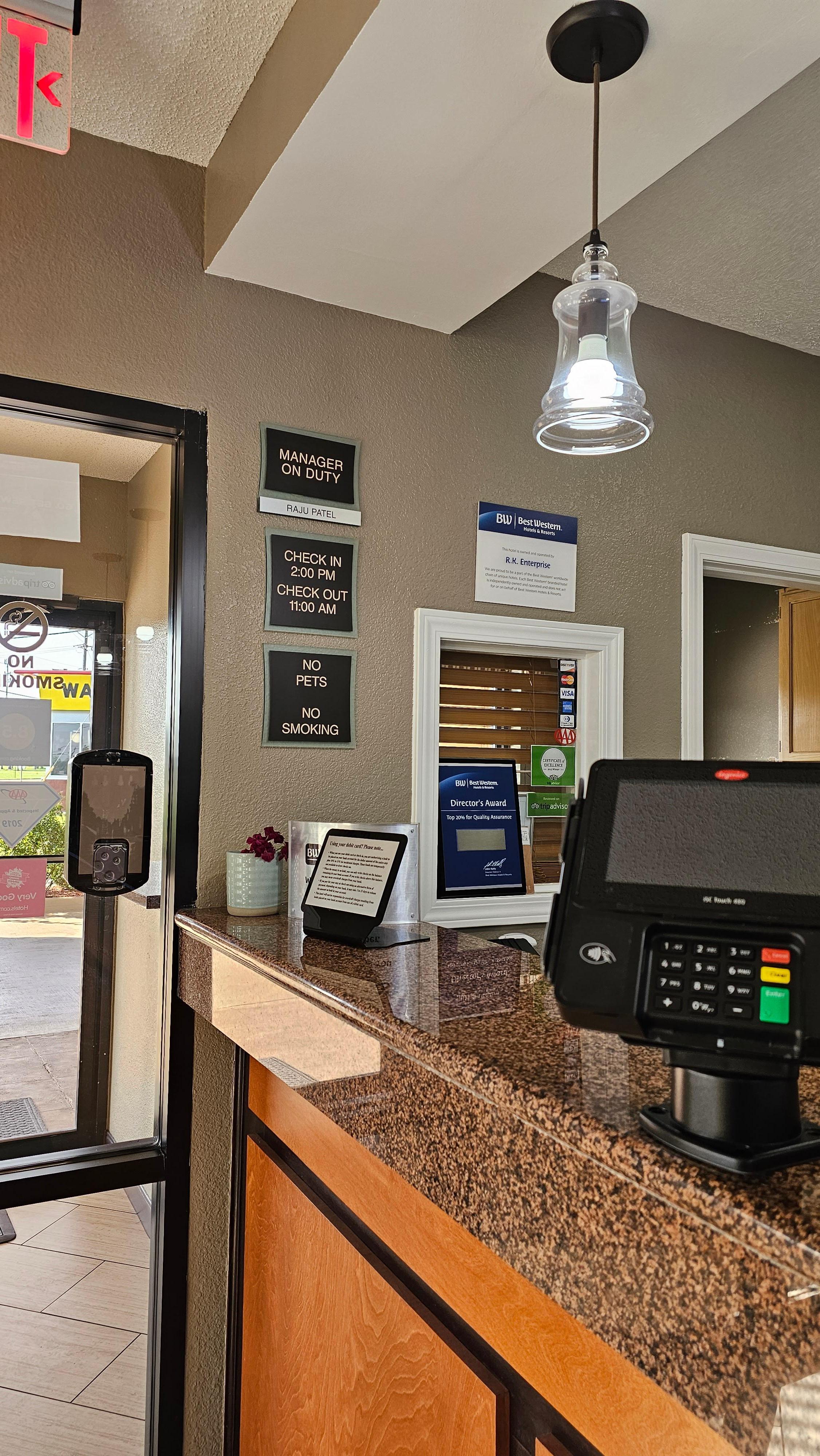 Front desk