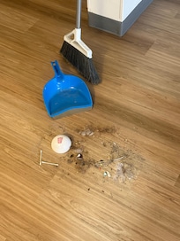 Trash after I swept