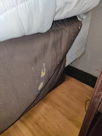 Filthy crusted on BOTH bed skirts 🤢