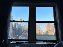 Blick aus dem Zimmer 11. Stock