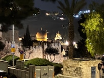 Rooftop view of done of the rock