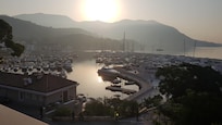 View from balcony at sunrise