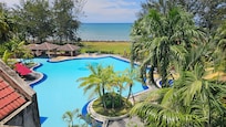 The pool and sea from 5th floor