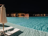 Pool at night