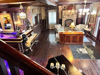 Hotel lobby was charming