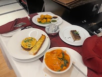 Room service food.