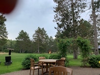 Breakfast on the patio.