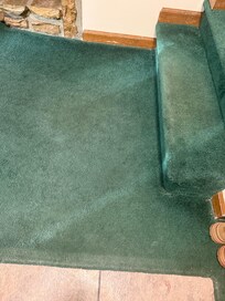 Old musty living room/stairs carpet