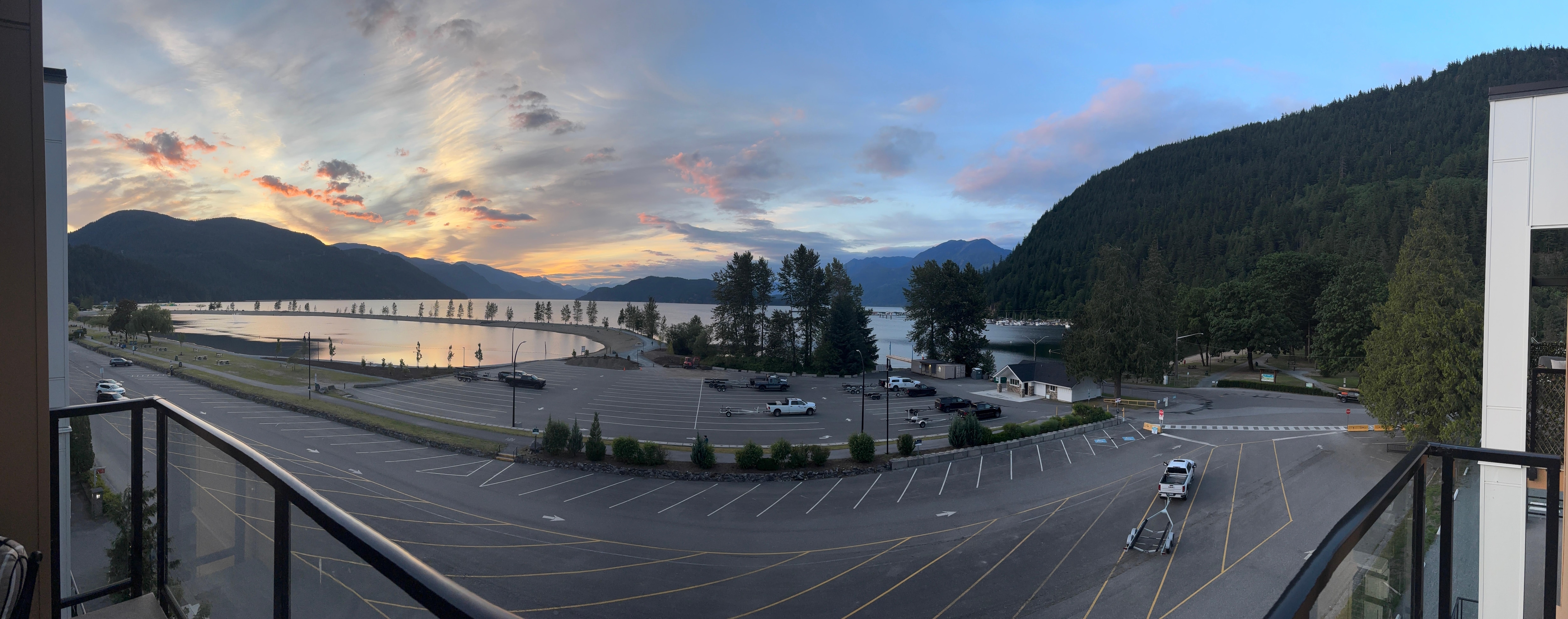 This is the panoramic view of the lake from the large beautiful patio.
