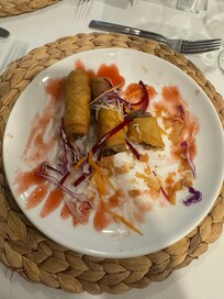 Oxtail spring rolls we’re amazing