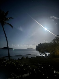 Watching the Moonrise on my patio