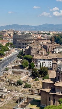 The rooftop of the Monumento a Vittorio Emanuele II in Rome