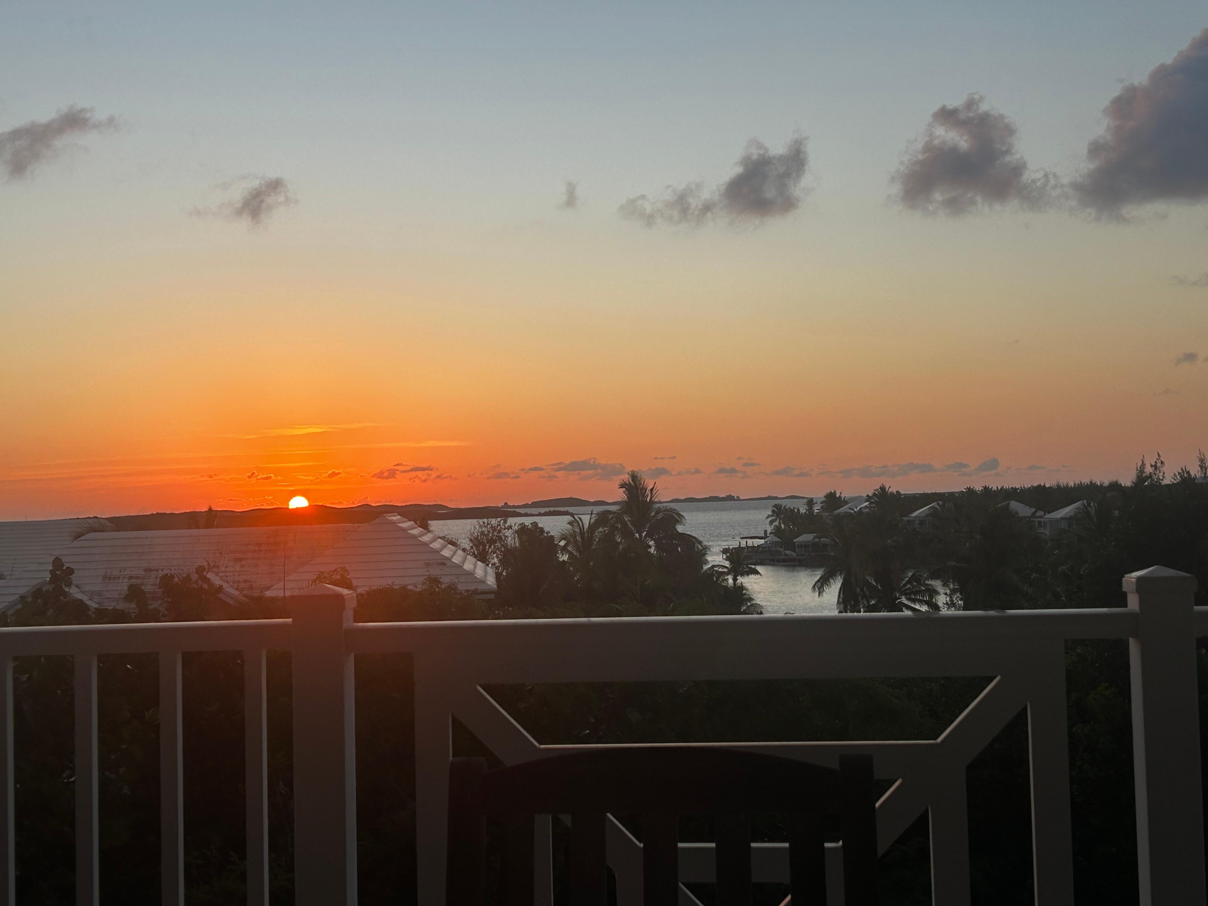 Sunrise from
Top balcony