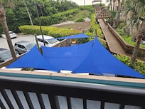 Pool pumps directly below our room