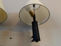 One of the lights is snapped