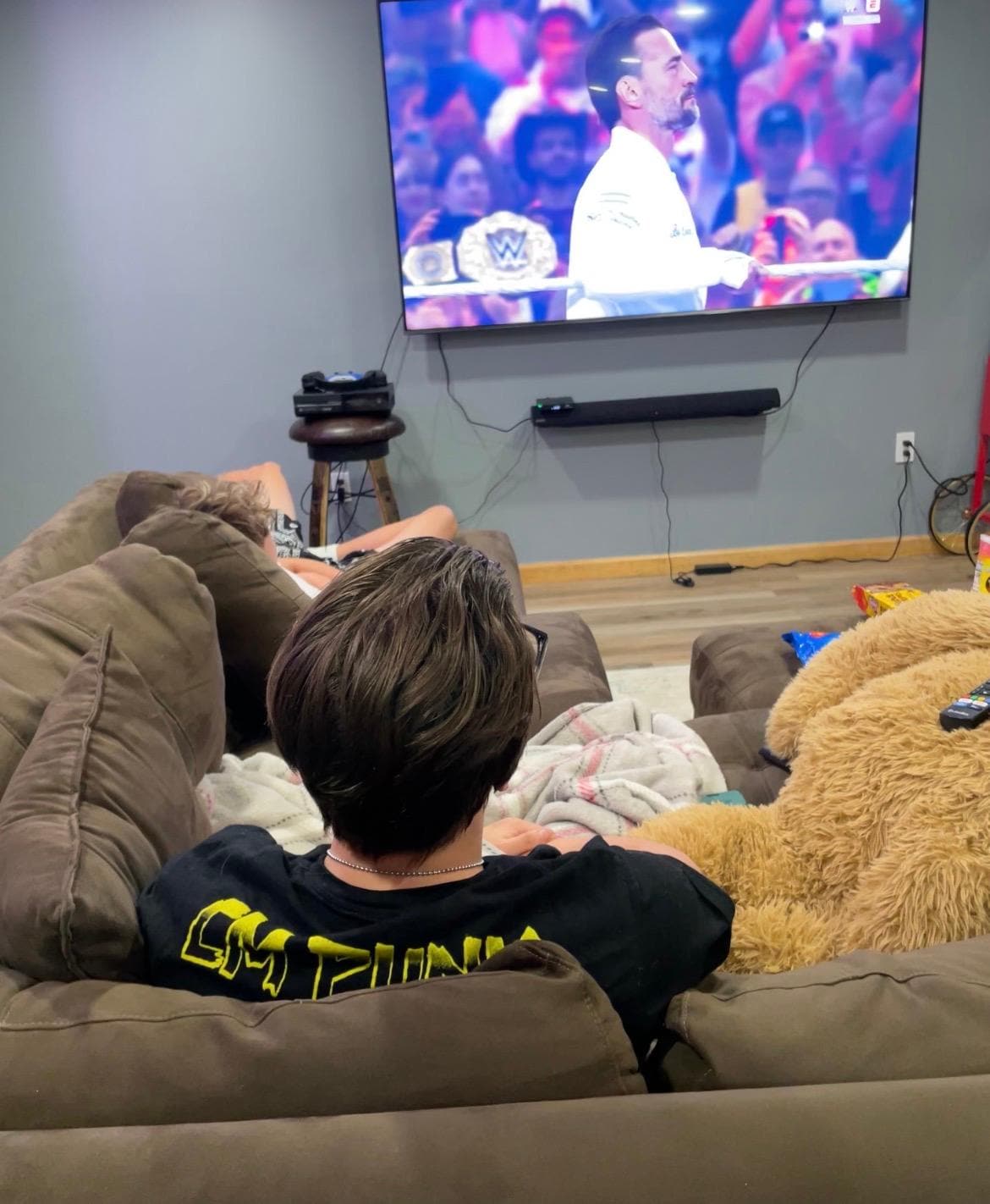 That Game room was great for watching some of our favorites. Now we need a much bigger TV. Lol