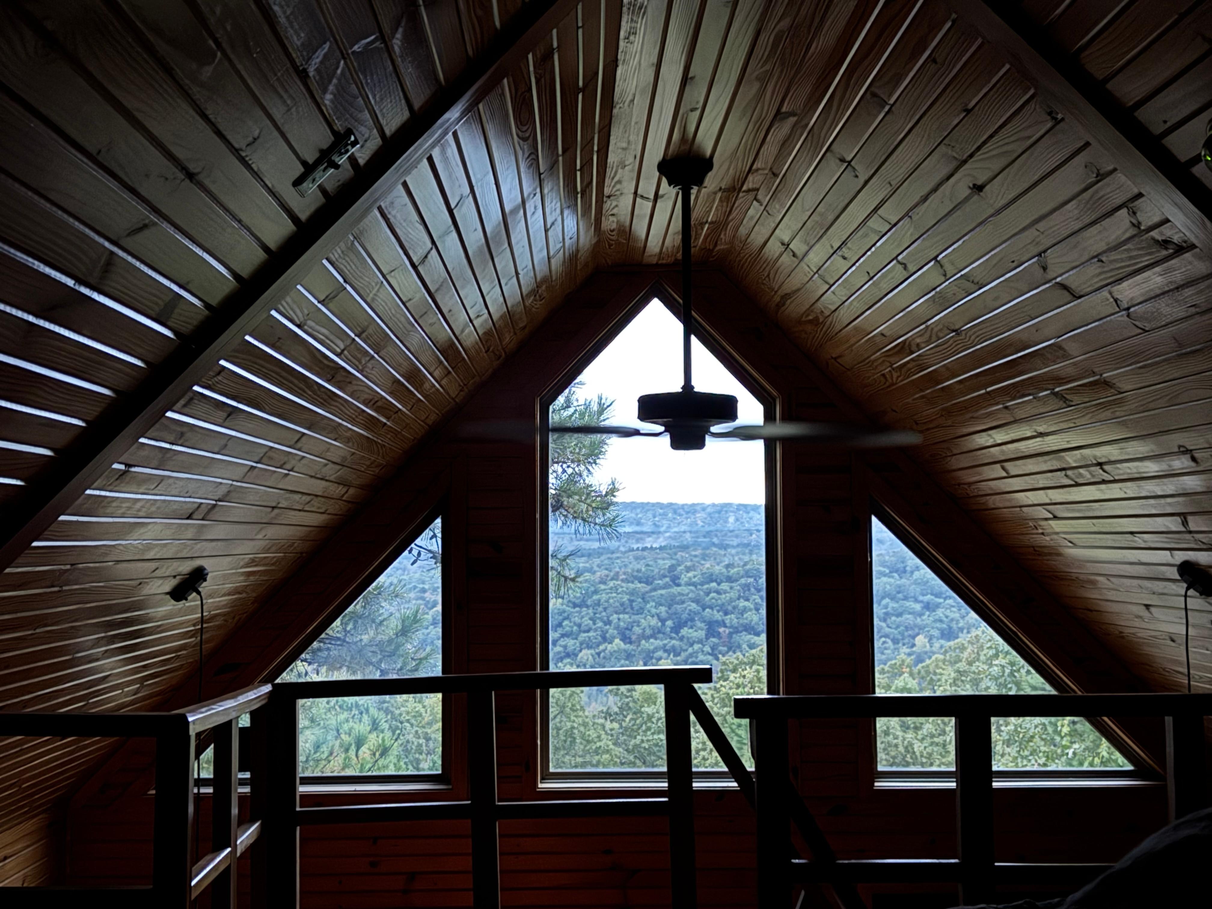 Morning view from the loft area
