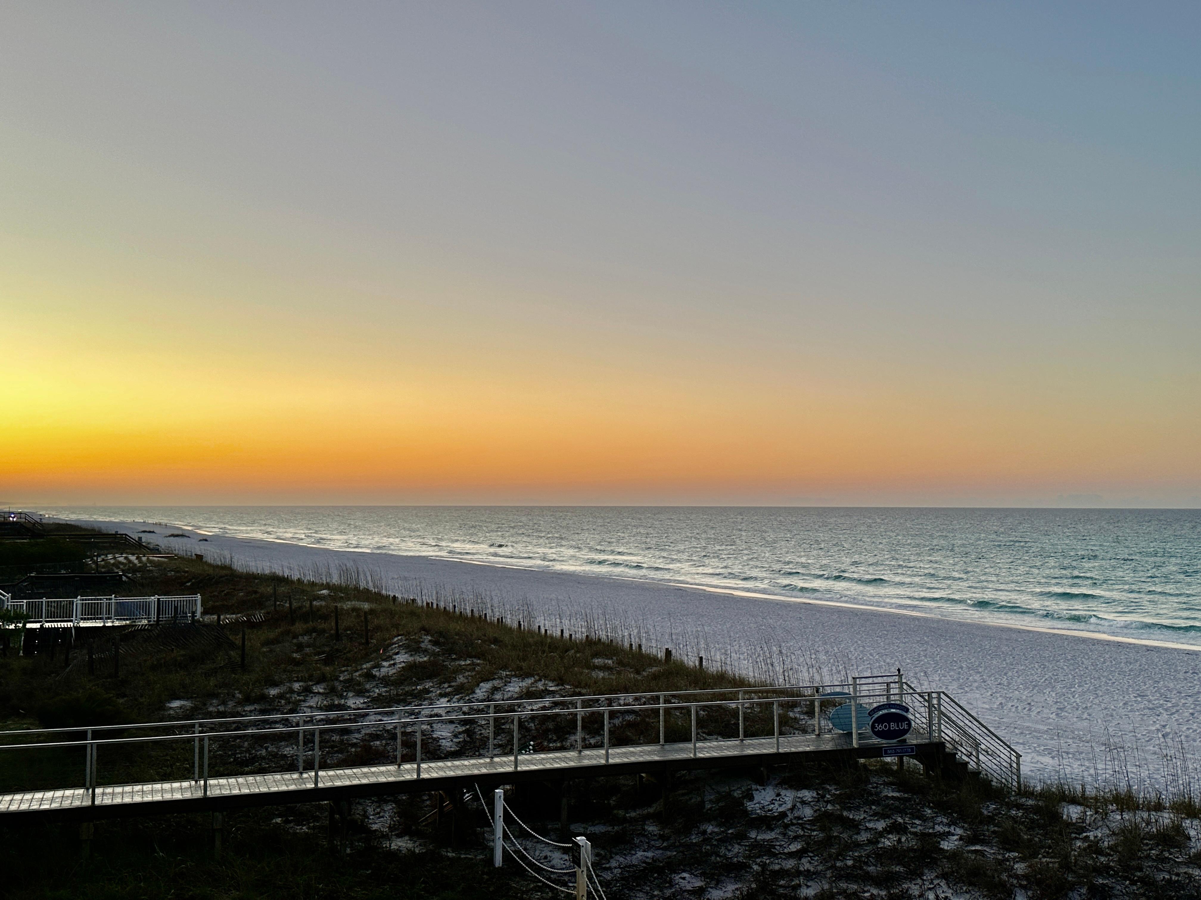 From the main floor balcony. 