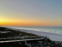 From the main floor balcony.