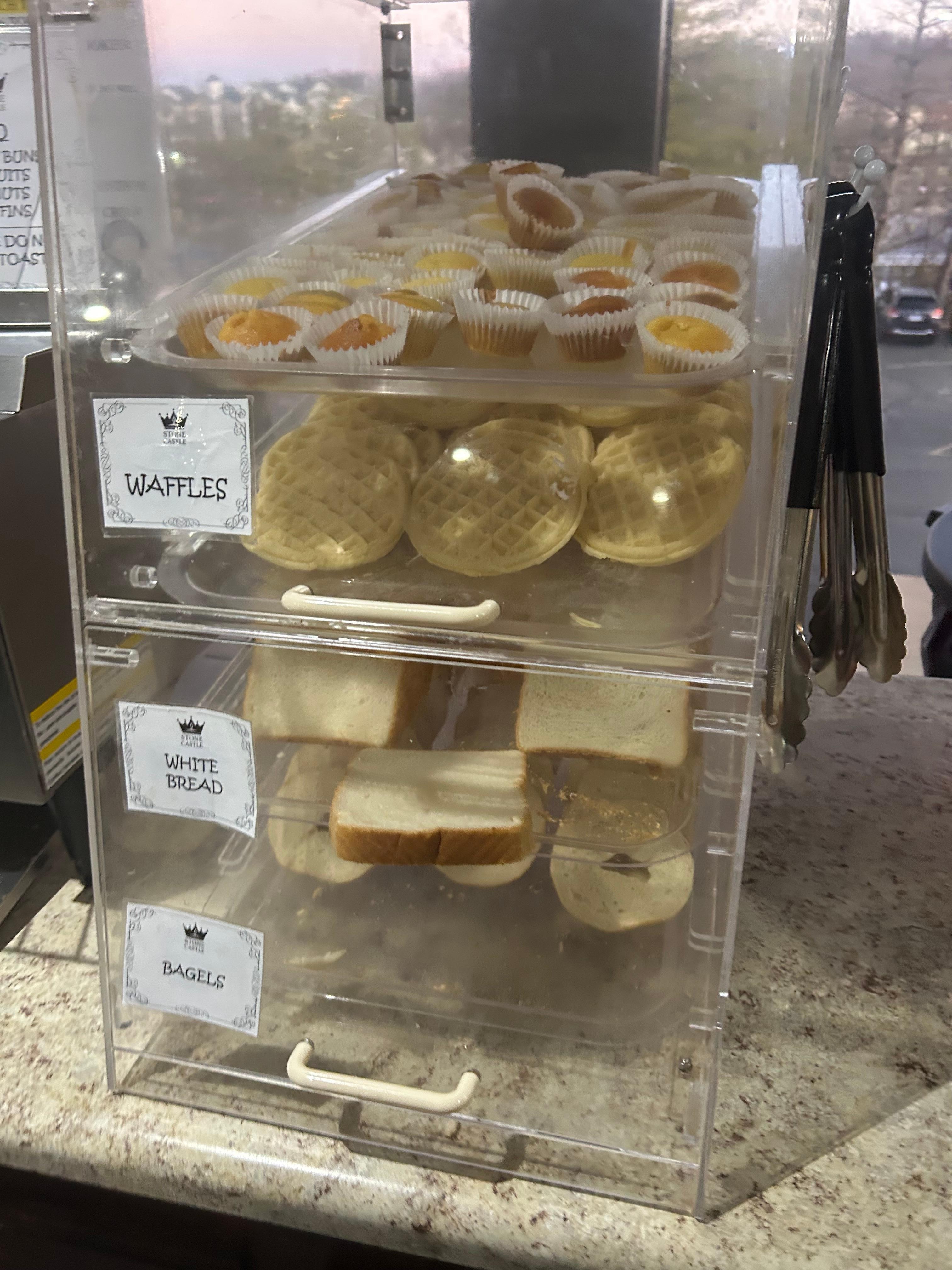 Pancakes/waffles/bagles and muffins 