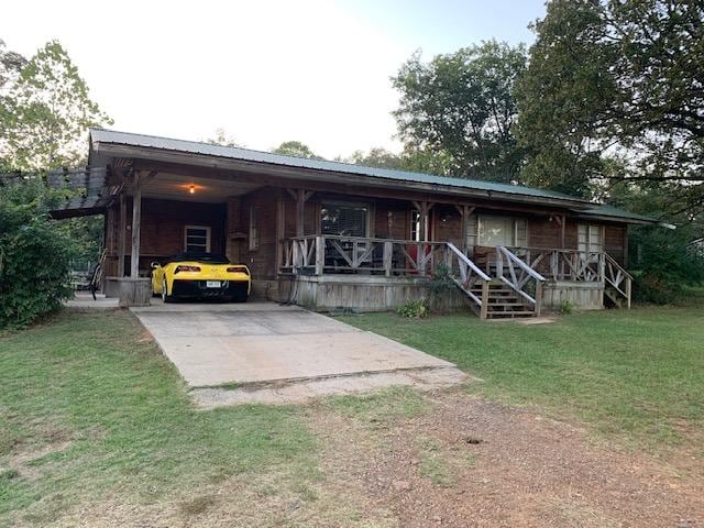 Corvette tucked away for the night at Nebo's Foot.