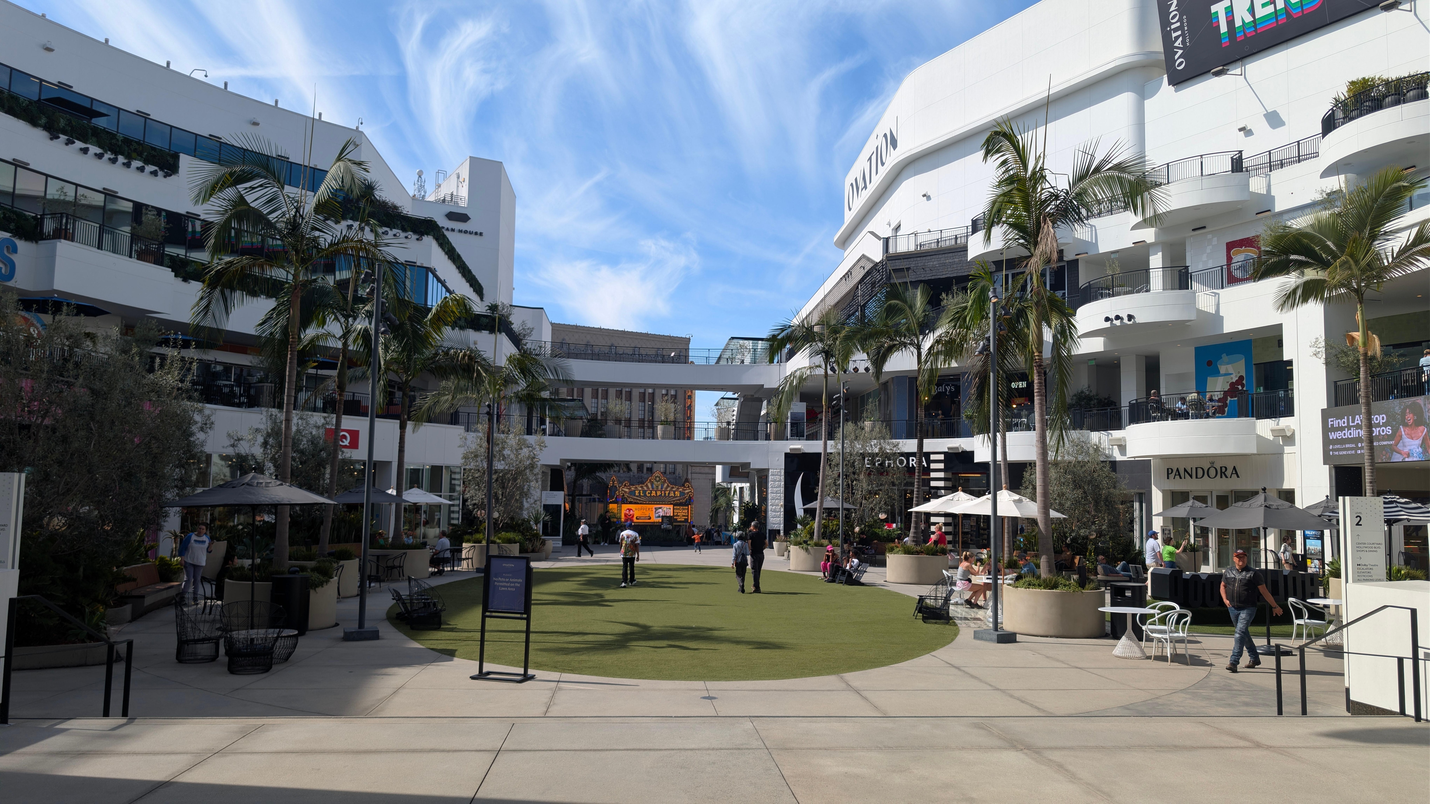 Ovation shopping area attached to the hotel 