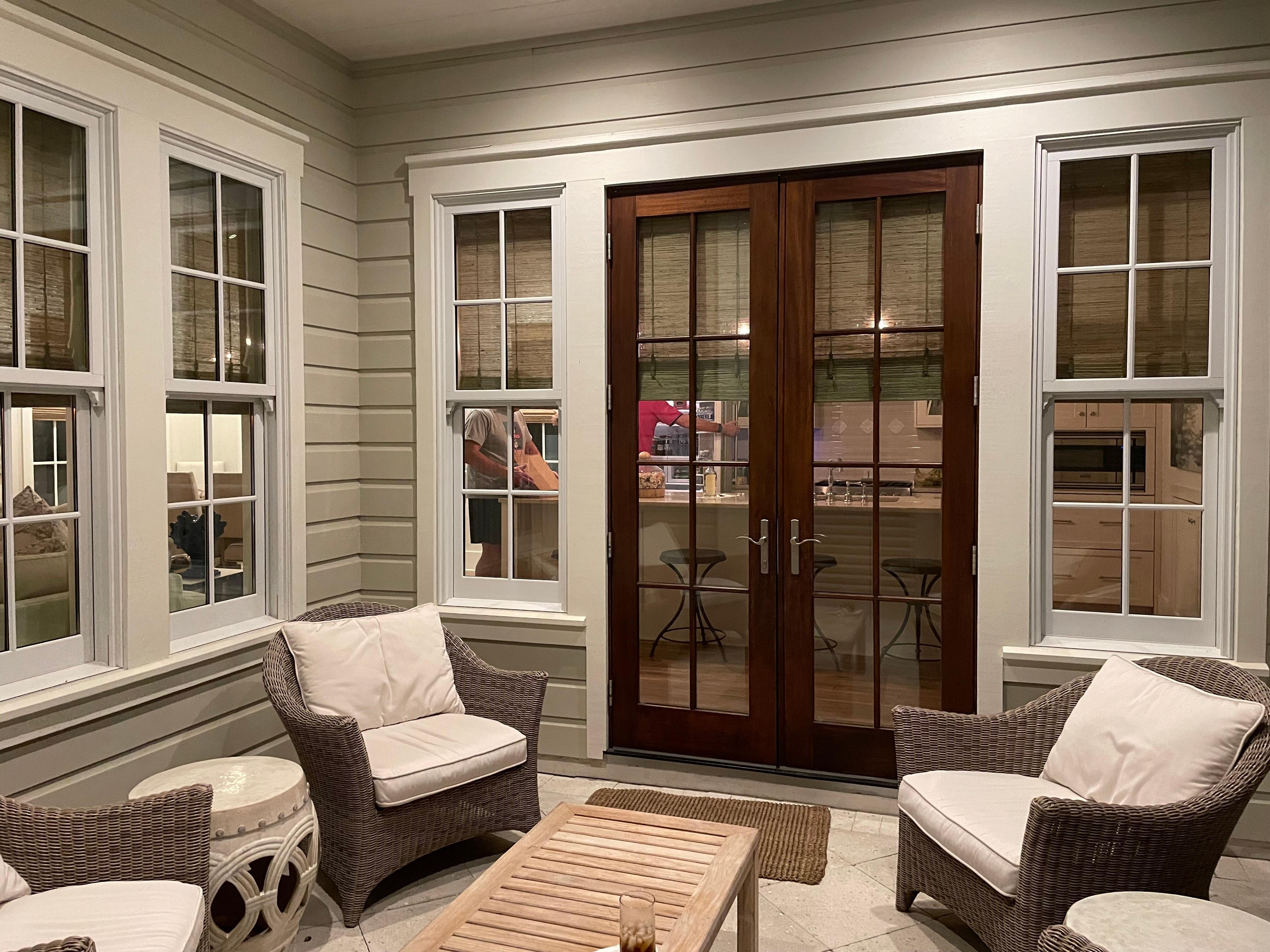 Outside sitting area