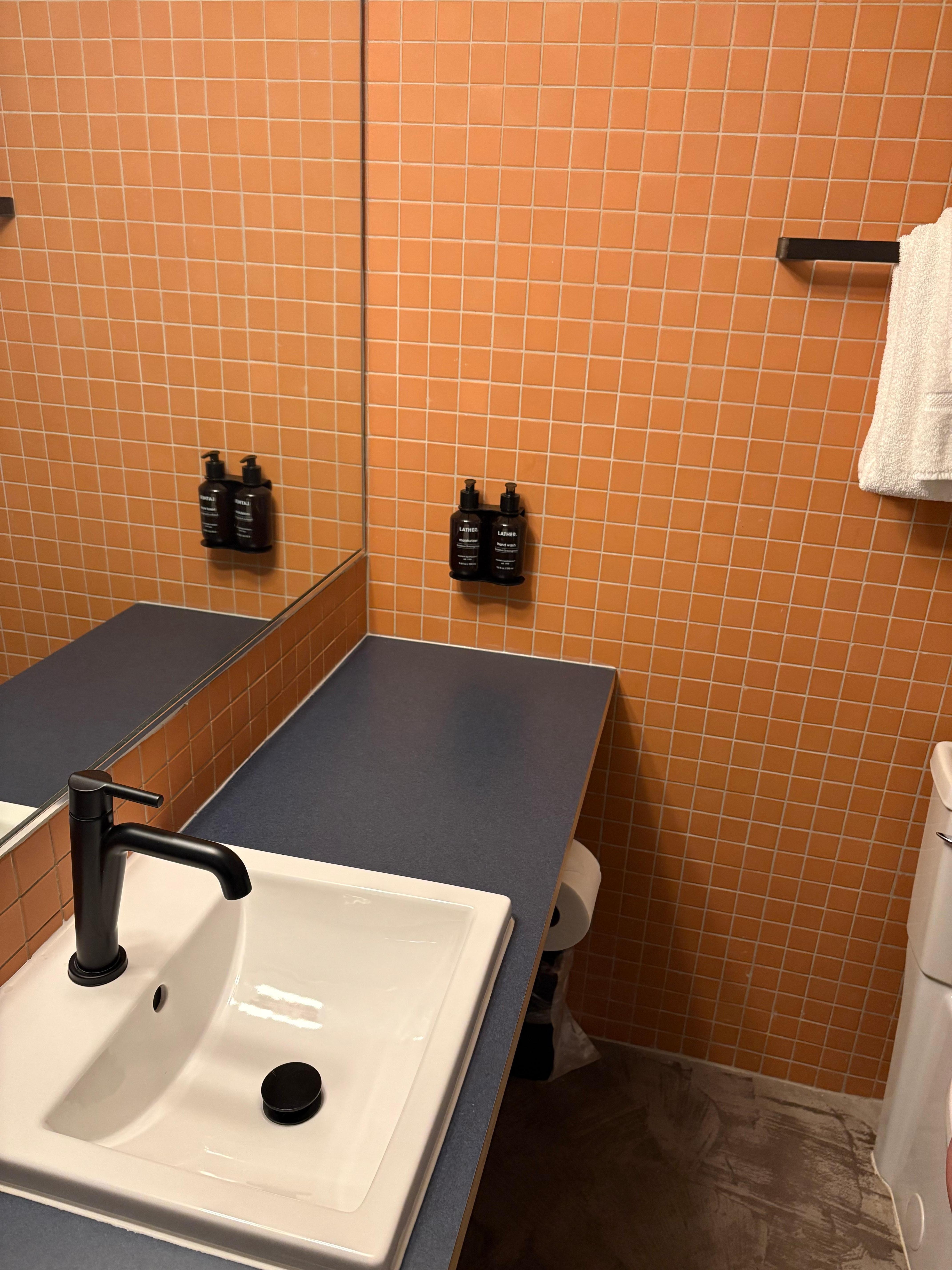 Bath fixtures and appointments cooler than expected at the price.