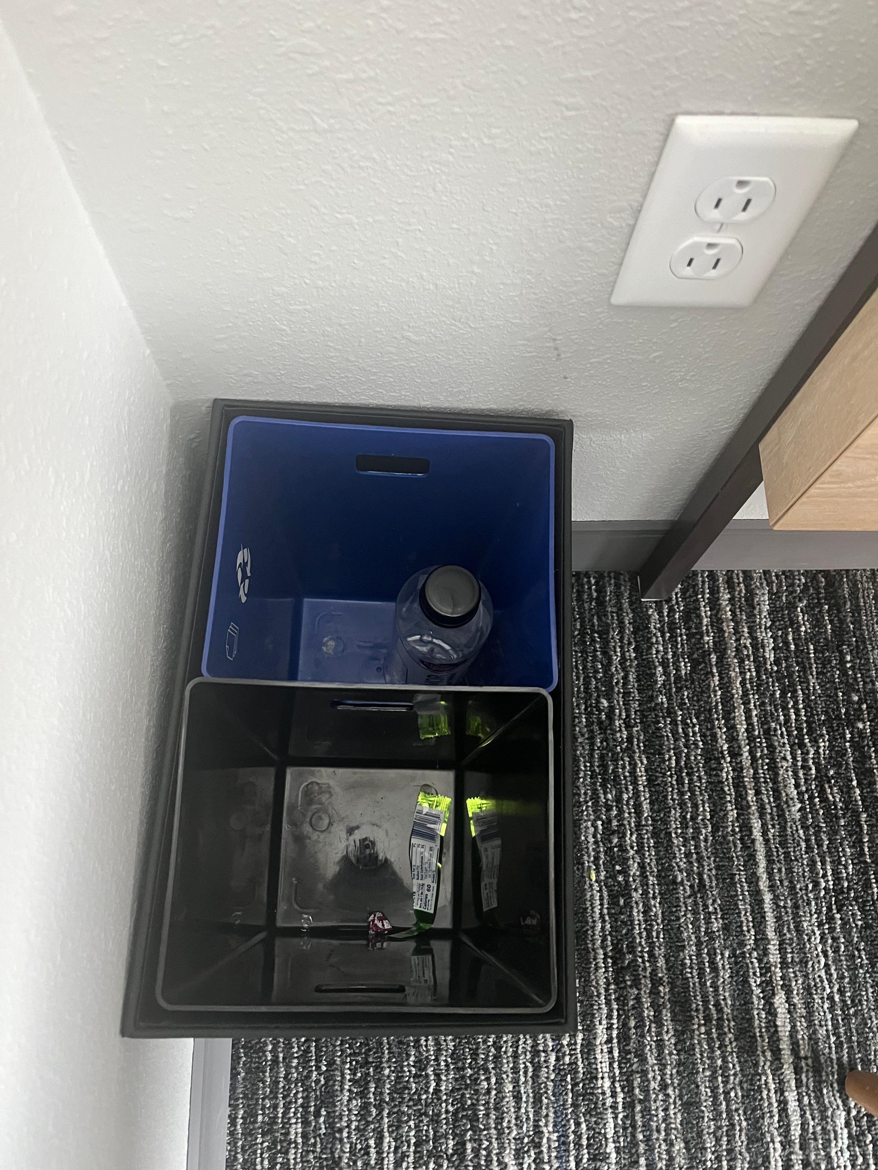 Previous patrons’ trash
